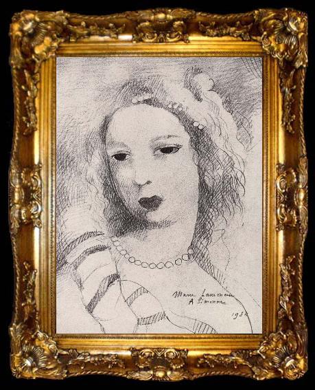 framed  Marie Laurencin Portrait of Femail, ta009-2